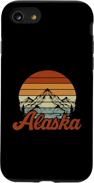 iPhone SE (2020) / 7 / 8 Retro Wildlife Camping Wilderness Mountain Hiking Alaska Case