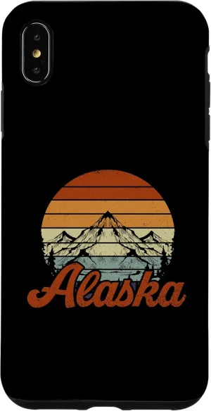 iPhone XS Max Retro Wildlife Camping Wilderness Mountain Hiking Alaska Case