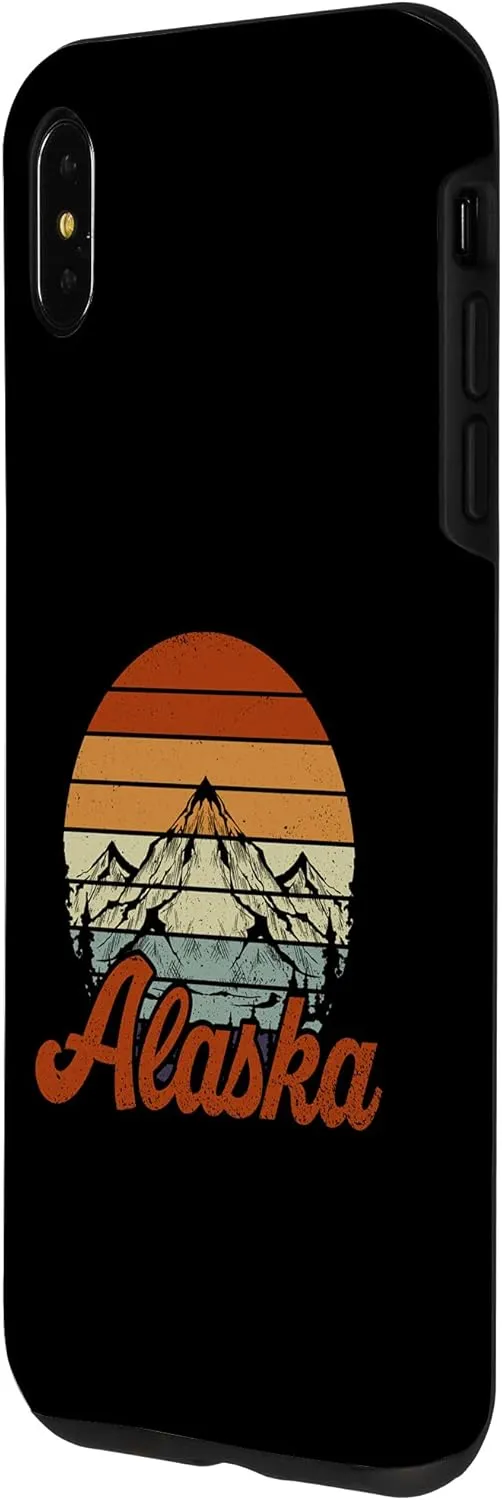 iPhone XS Max Retro Wildlife Camping Wilderness Mountain Hiking Alaska Case