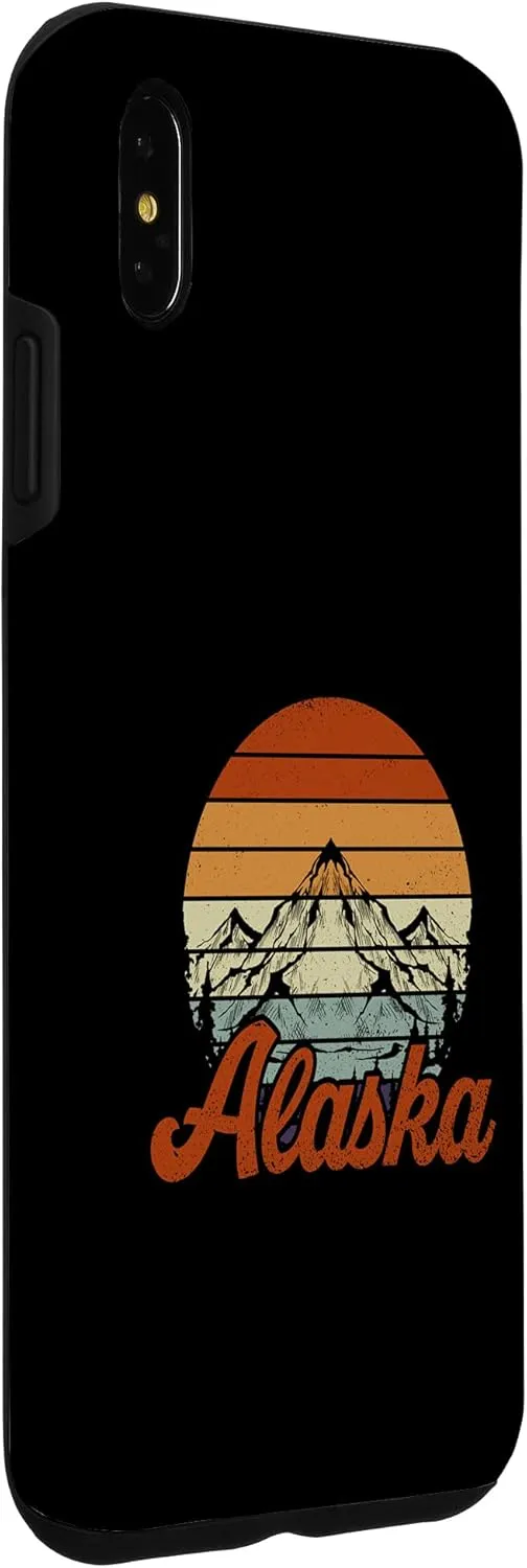 iPhone XS Max Retro Wildlife Camping Wilderness Mountain Hiking Alaska Case