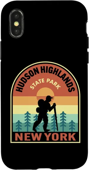 iPhone X/XS Hudson Highlands State Park New York Retro Hiking Case