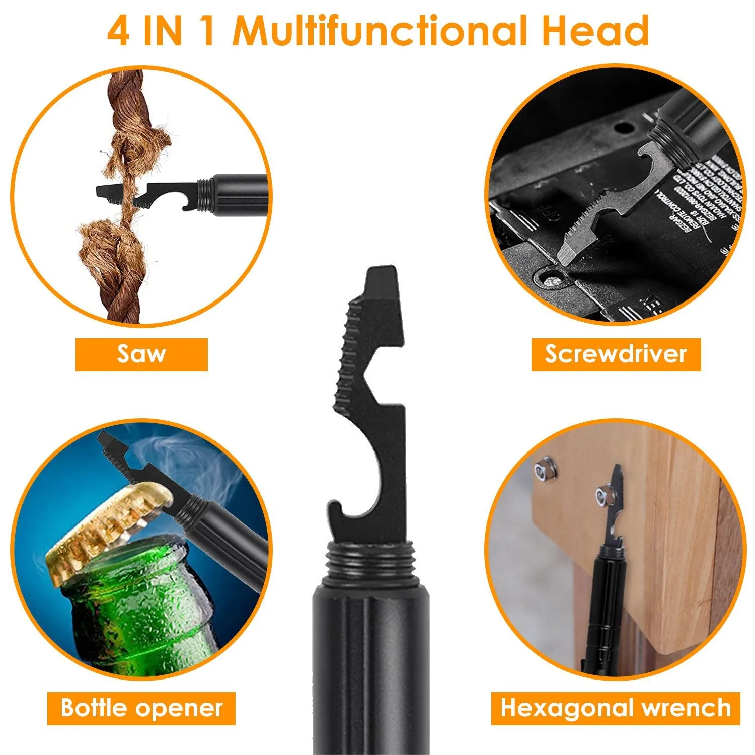 IronPoint™ 11-in-1 Tactical Pen – Survival Multi-Tool with Flashlight, Whistle, and Glass Breaker