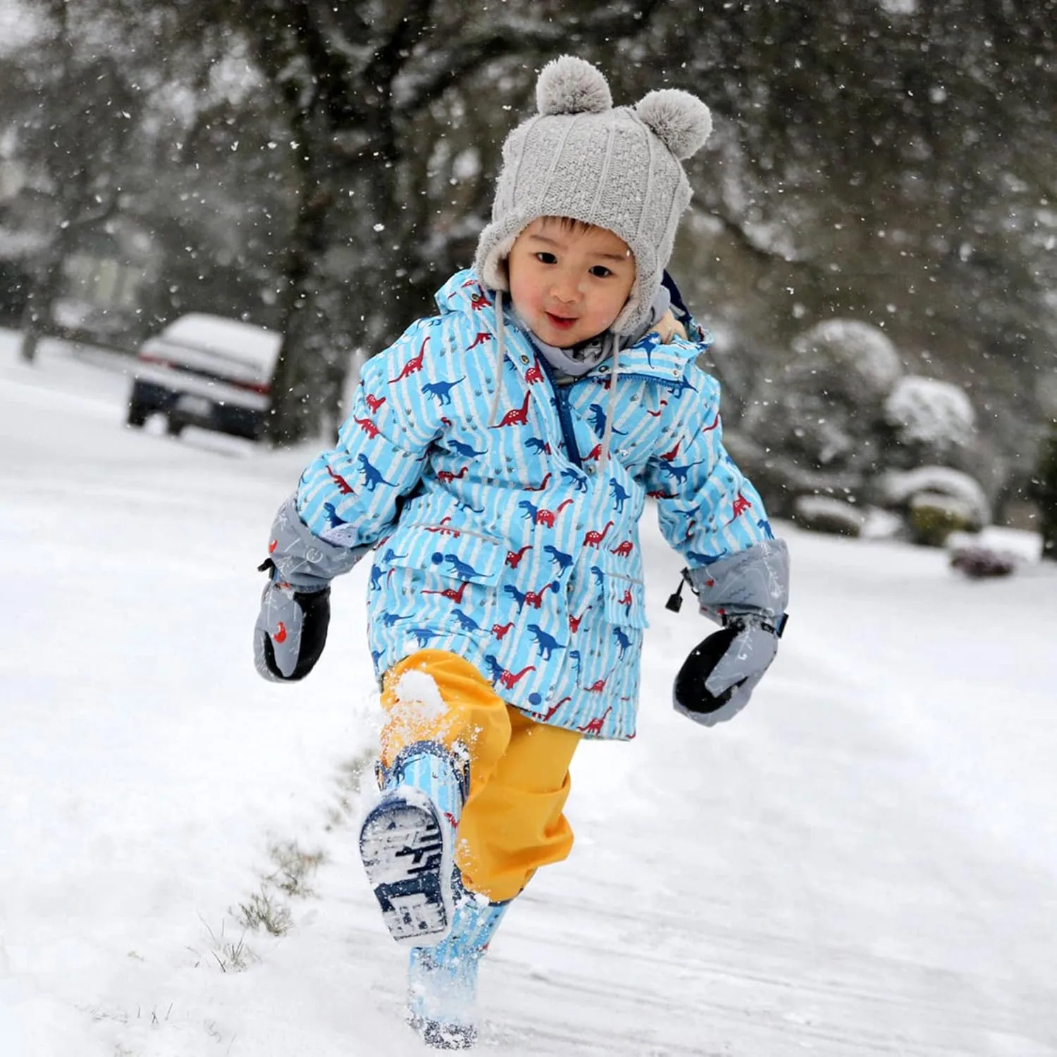 JAN & JUL Waterproof Fleece Lined Snow and Rain Pants for Toddlers and Kids