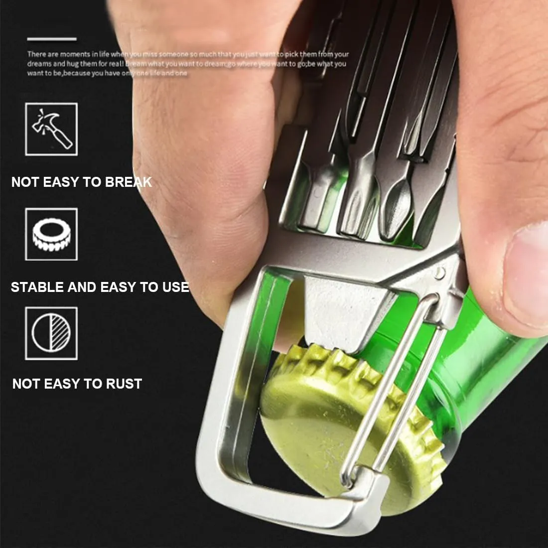 Jawbreaker Mini Tool, Jawbreaker Official - Jawbreaker Mini Tool, 12 In 1 Jawbreaker Mini Multi Tool, Ultra Mini Jawbreaker Multi Tool With Bottle Opener Phone Holder Screwdriver Carabiner (3PCS)