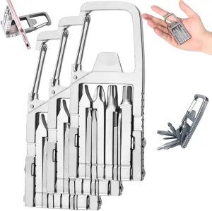 Jawbreaker Mini Tool, Jawbreaker Official - Jawbreaker Mini Tool, 12 In 1 Jawbreaker Mini Multi Tool, Ultra Mini Jawbreaker Multi Tool With Bottle Opener Phone Holder Screwdriver Carabiner (3PCS)