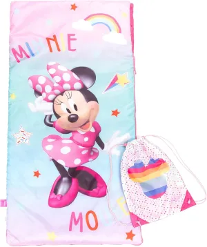 Jay Franco Disney Minnie Mouse Bowtique Slumber Sack - Cozy & Warm Kids Lightweight Slumber Bag/Sleeping Bag (Official Disney Product)