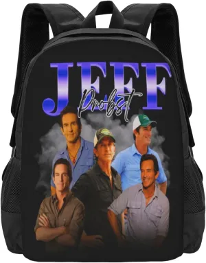 Jeff Host Probst Travel Backpack Laptop Bag Casual Daypack Double Shoulder Bags for Business Outdoor Work 15.6 Inch