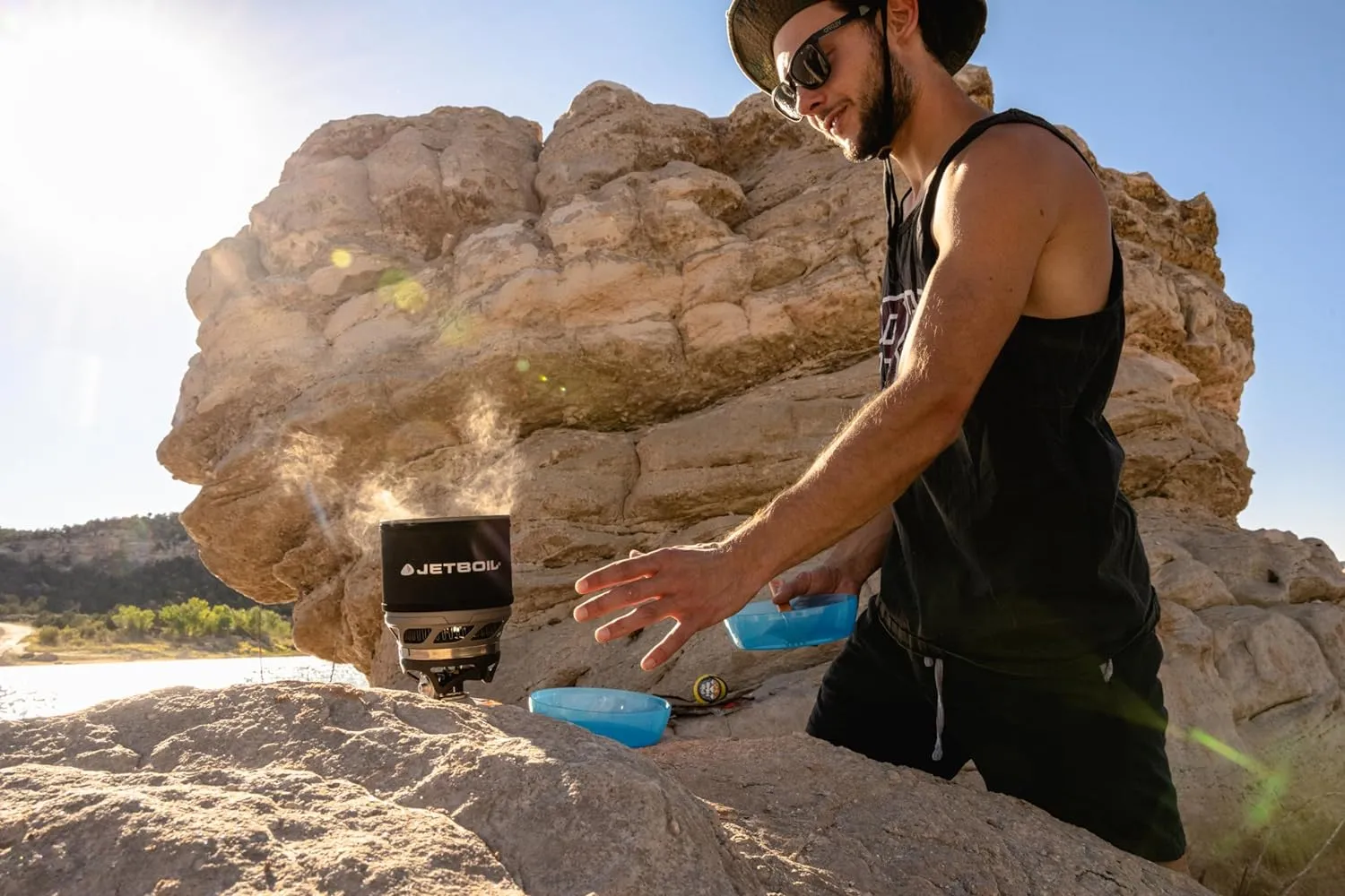 Jetboil MiniMo Camping and Backpacking Stove Cooking System with Adjustable Heat Control
