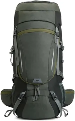 JSEIAJB 60L Large Hiking Mountaineering Backpack Climbing Hiking Backpack Camping Backpack Sport Outdoor Bag