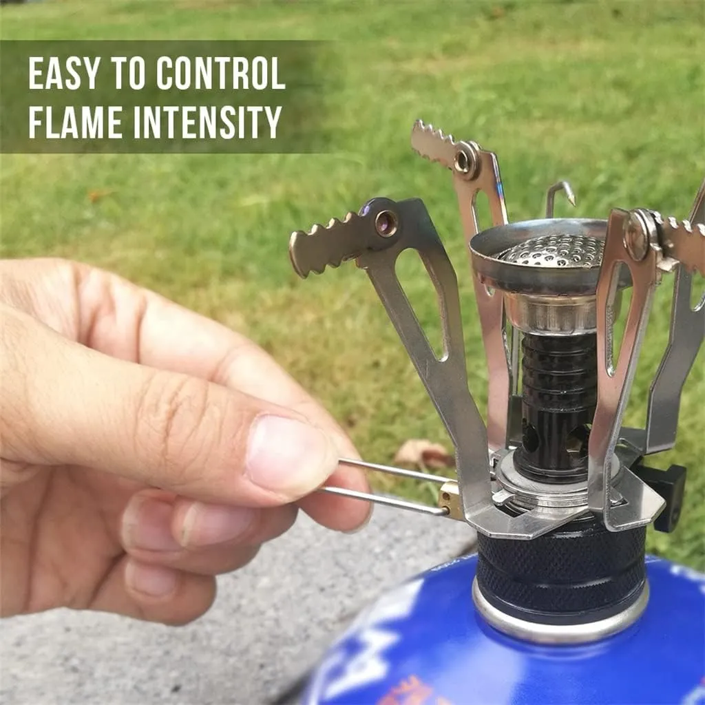 JSEIAJB Gas Stove Backpacking Canister Stove Burners Camping Outdoor Stove Cooking Foldable Hiking Butane Propane Furnace