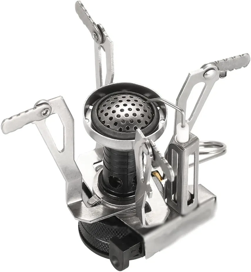 JSEIAJB Gas Stove Backpacking Canister Stove Burners Camping Outdoor Stove Cooking Foldable Hiking Butane Propane Furnace