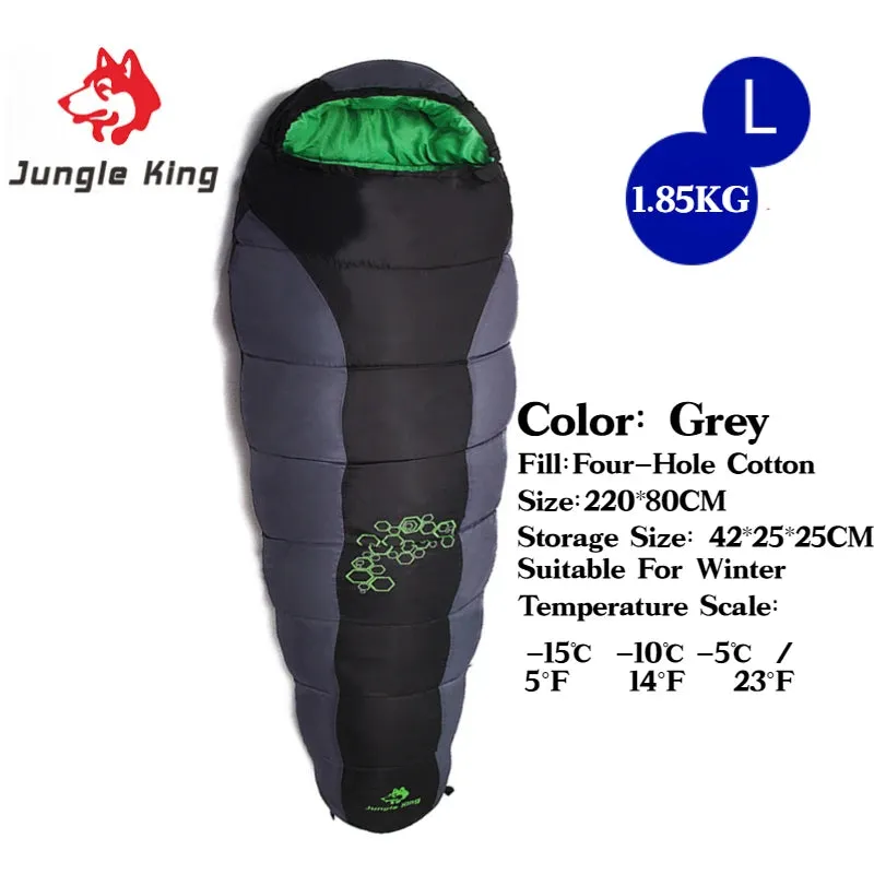 JUNGLE KING CY0901 RL Camping Sleeping Bag - Lightweight, Waterproof, 4 Season