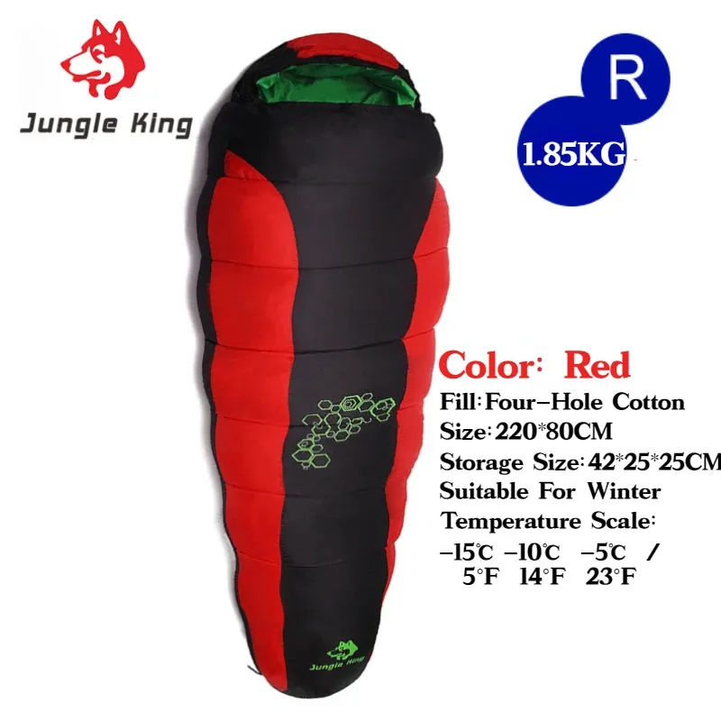 JUNGLE KING CY0901 RL Camping Sleeping Bag - Lightweight, Waterproof, 4 Season