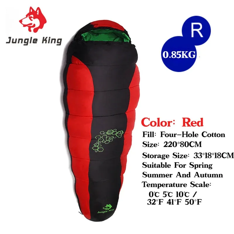 JUNGLE KING CY0901 RL Camping Sleeping Bag - Lightweight, Waterproof, 4 Season
