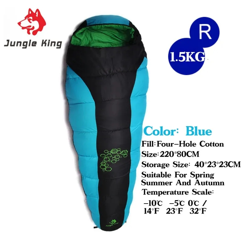 JUNGLE KING CY0901 RL Camping Sleeping Bag - Lightweight, Waterproof, 4 Season
