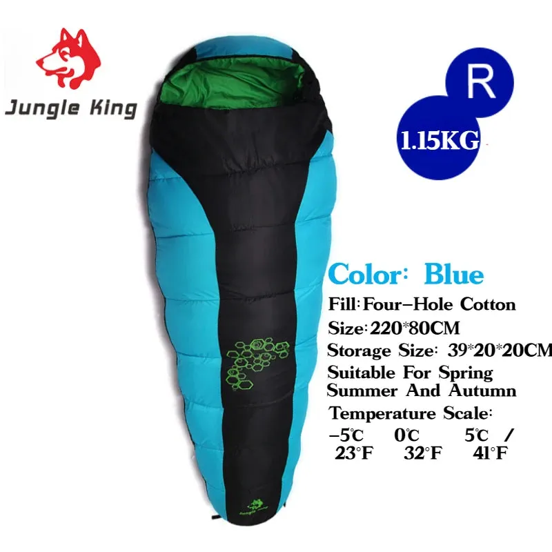 JUNGLE KING CY0901 RL Camping Sleeping Bag - Lightweight, Waterproof, 4 Season