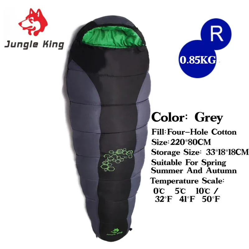 JUNGLE KING CY0901 RL Camping Sleeping Bag - Lightweight, Waterproof, 4 Season