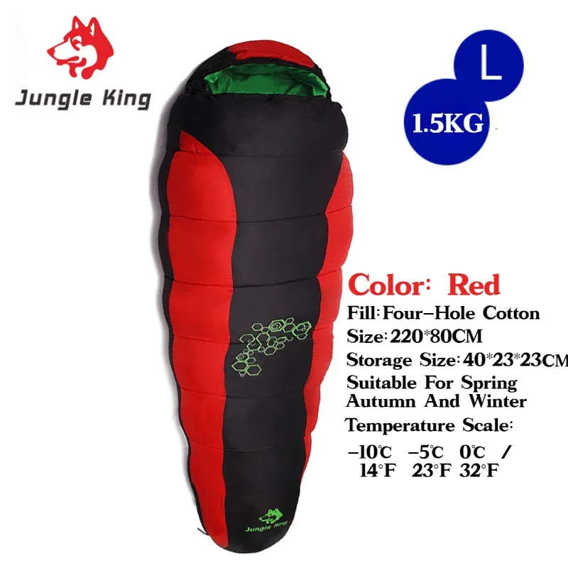 JUNGLE KING CY0901 RL Camping Sleeping Bag - Lightweight, Waterproof, 4 Season