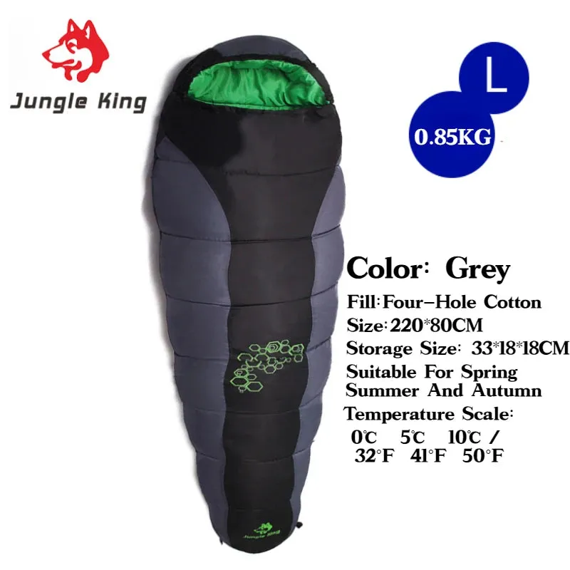JUNGLE KING CY0901 RL Camping Sleeping Bag - Lightweight, Waterproof, 4 Season