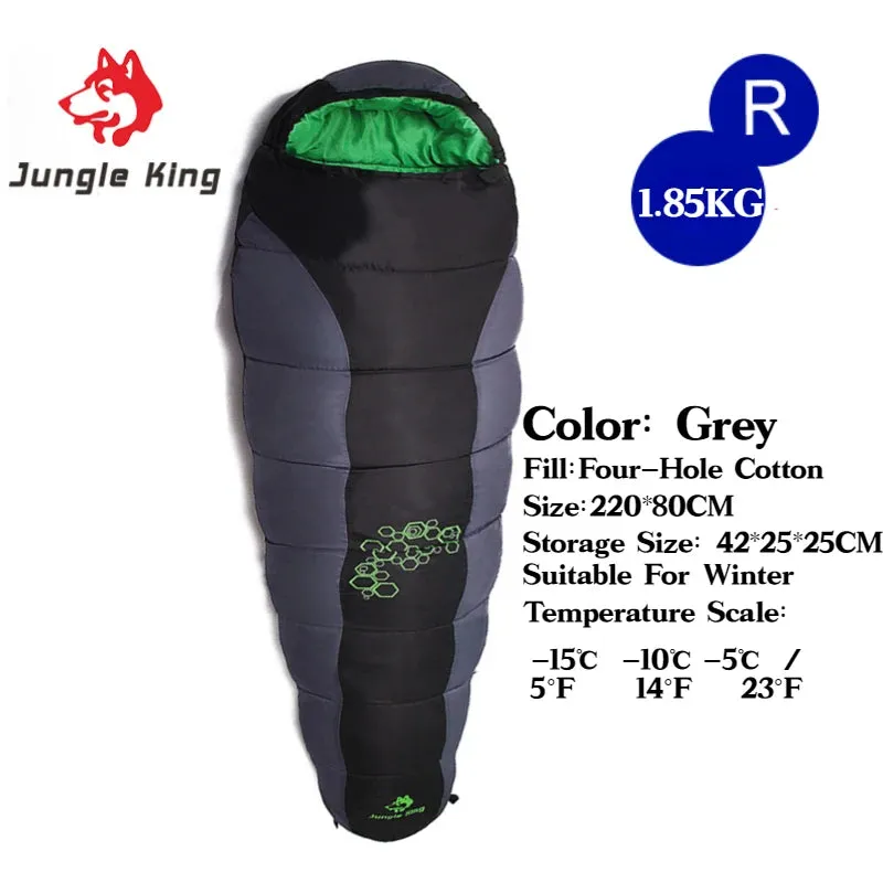 JUNGLE KING CY0901 RL Camping Sleeping Bag - Lightweight, Waterproof, 4 Season