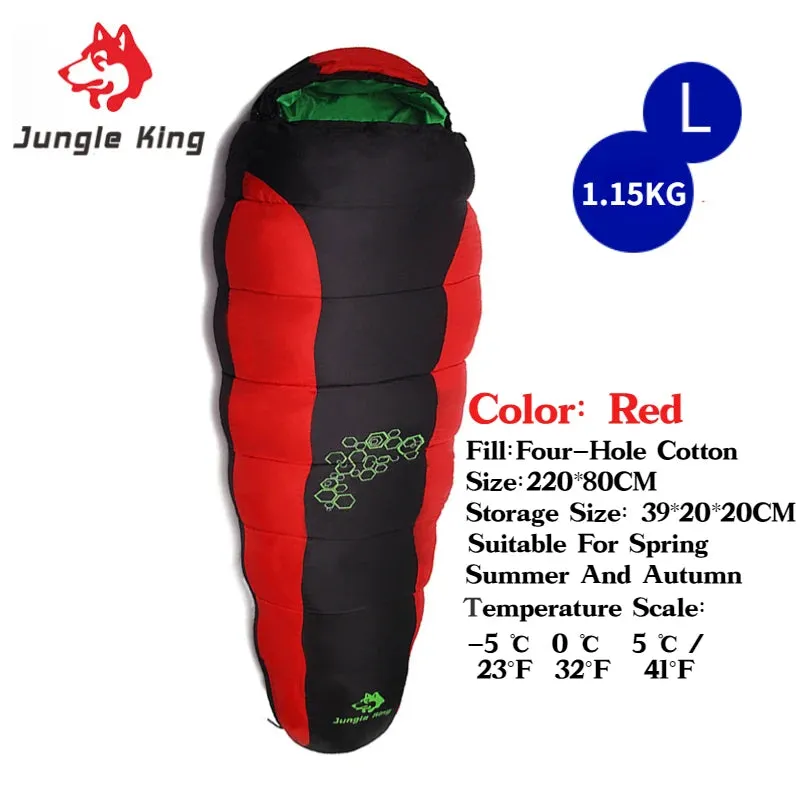 JUNGLE KING CY0901 RL Camping Sleeping Bag - Lightweight, Waterproof, 4 Season