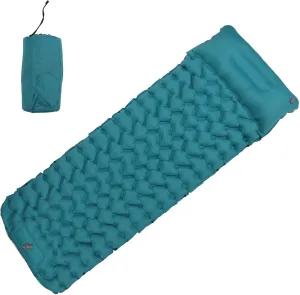 JUOPZKENN Inflating Sleeping Pad,Ergonomic Foot Operated Lightweight Inflatable Sleeping Pad with Pillow,for Office Outdoor Camping Use,Blue