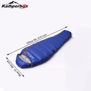 Kamperbox Down Sleeping Bag with Compression Sack |  -3 to -7 Degree | 630 g Filling