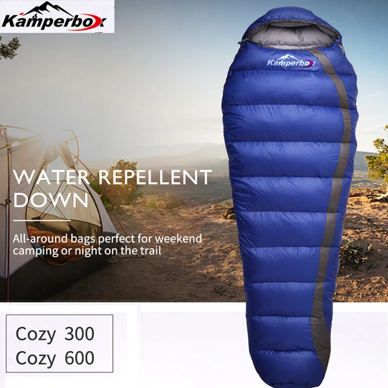 Kamperbox Down Sleeping Bag with Compression Sack |  -3 to -7 Degree | 630 g Filling