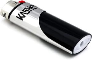 Kasher’s Cutout Lighter Tool - Lightweight & Multi Tool Accessory for Lighters - Suitable to use as Pipe Cleaner, Cutter, etc (with Lighter, Silver)
