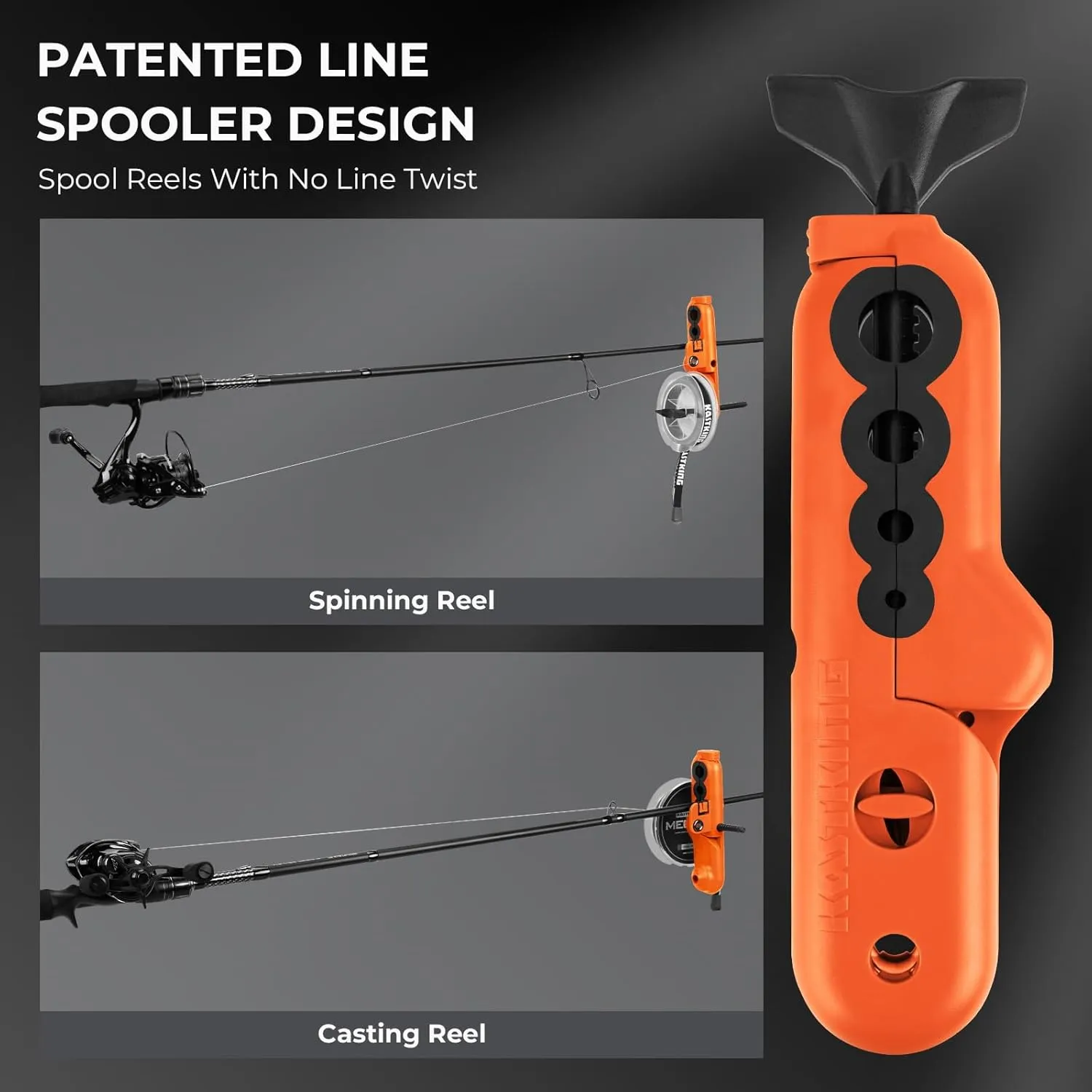 KastKing Radius KutR Fishing Line Spooler, Line Gobbler Line Stripper & 7" Cutthroat Pliers Combo, Multi-Functional Fishing Tool Combo, Corrosion Resistant - for Freshwater & Saltwater Angling