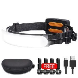 KDULIT 1500LM LED Headlamp – USB Rechargeable 7500mAh Waterproof Headlight for Camping & Hiking