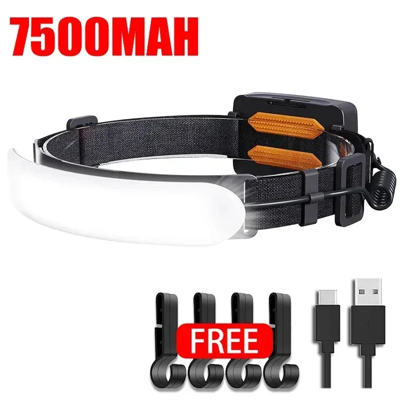 KDULIT 1500LM LED Headlamp – USB Rechargeable 7500mAh Waterproof Headlight for Camping & Hiking