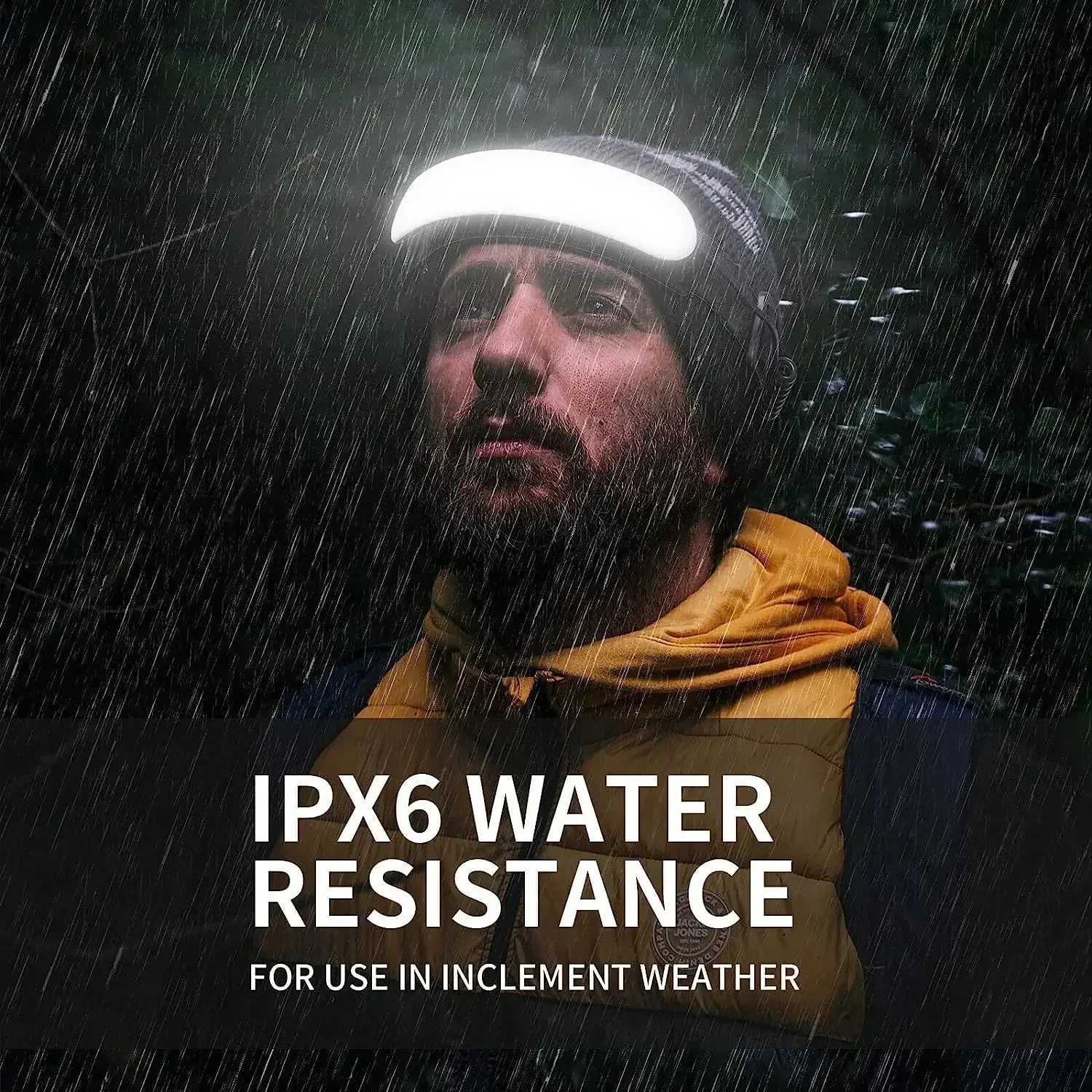 KDULIT 1500LM LED Headlamp – USB Rechargeable 7500mAh Waterproof Headlight for Camping & Hiking