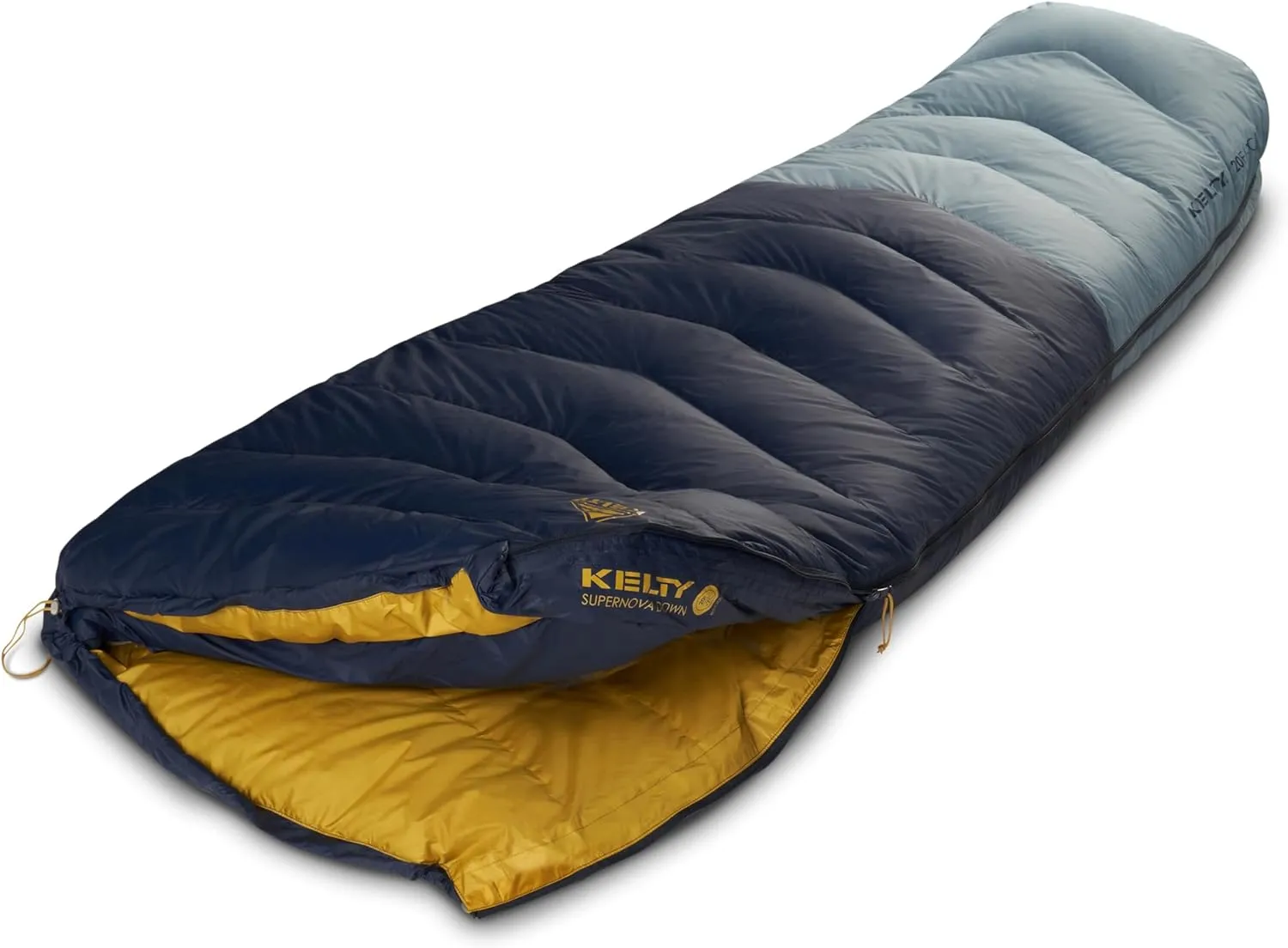 Kelty Supernova Down Sleeping Bag, Compact   Lightweight, Roomy Shape for All Body Types and Sleep Positions, Recycled Shell Fabrics