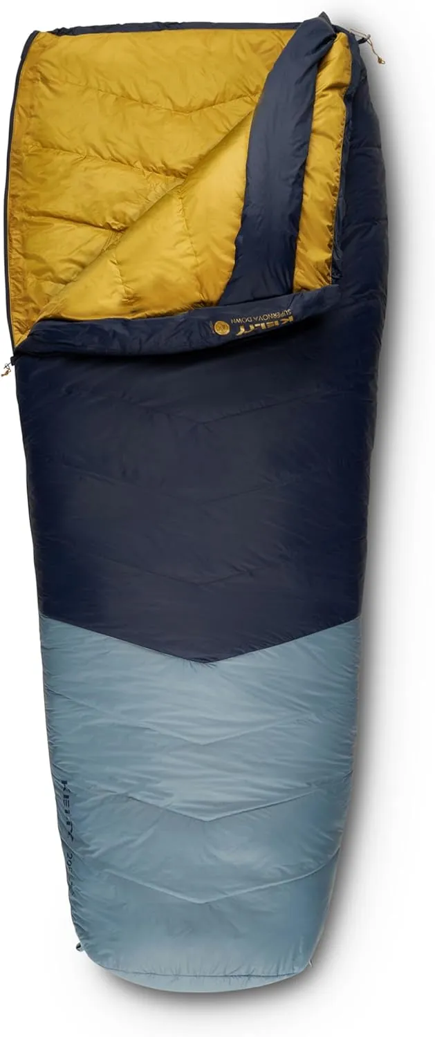 Kelty Supernova Down Sleeping Bag, Compact   Lightweight, Roomy Shape for All Body Types and Sleep Positions, Recycled Shell Fabrics