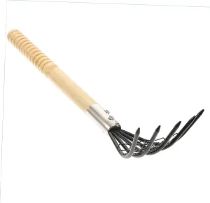 KESYOO 1Pc Stainless Steel Clam Rake with Net Bag Digging Tool for Clam Harvesting Durable and Lightweight Design for Easy Shellfish Collection
