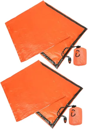 KESYOO Emergency Bag with Aluminum Film Lightweight Survival Sleeping Bag Portable Bivouac Sack