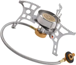 KESYOO Windproof Camping Stove Lightweight Outdoor Burner for Camping Hiking and Backpacking Portable Stove for Outdoor Cooking and Essential Gear for Adventure
