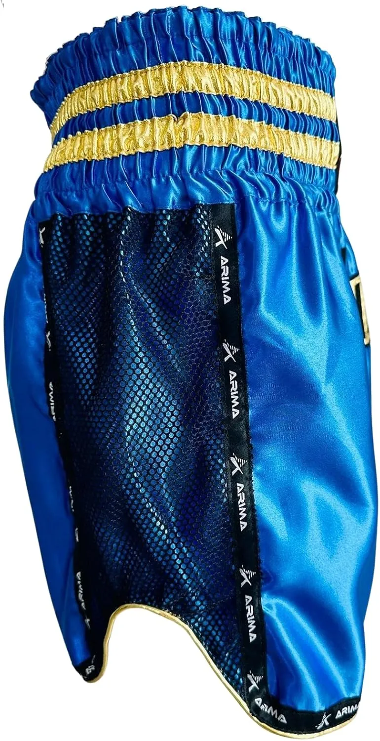 Kickboxing Shorts – Flex Satin Training & Competition Shorts with Kickboxing Embroidery, Lightweight Pro Fit