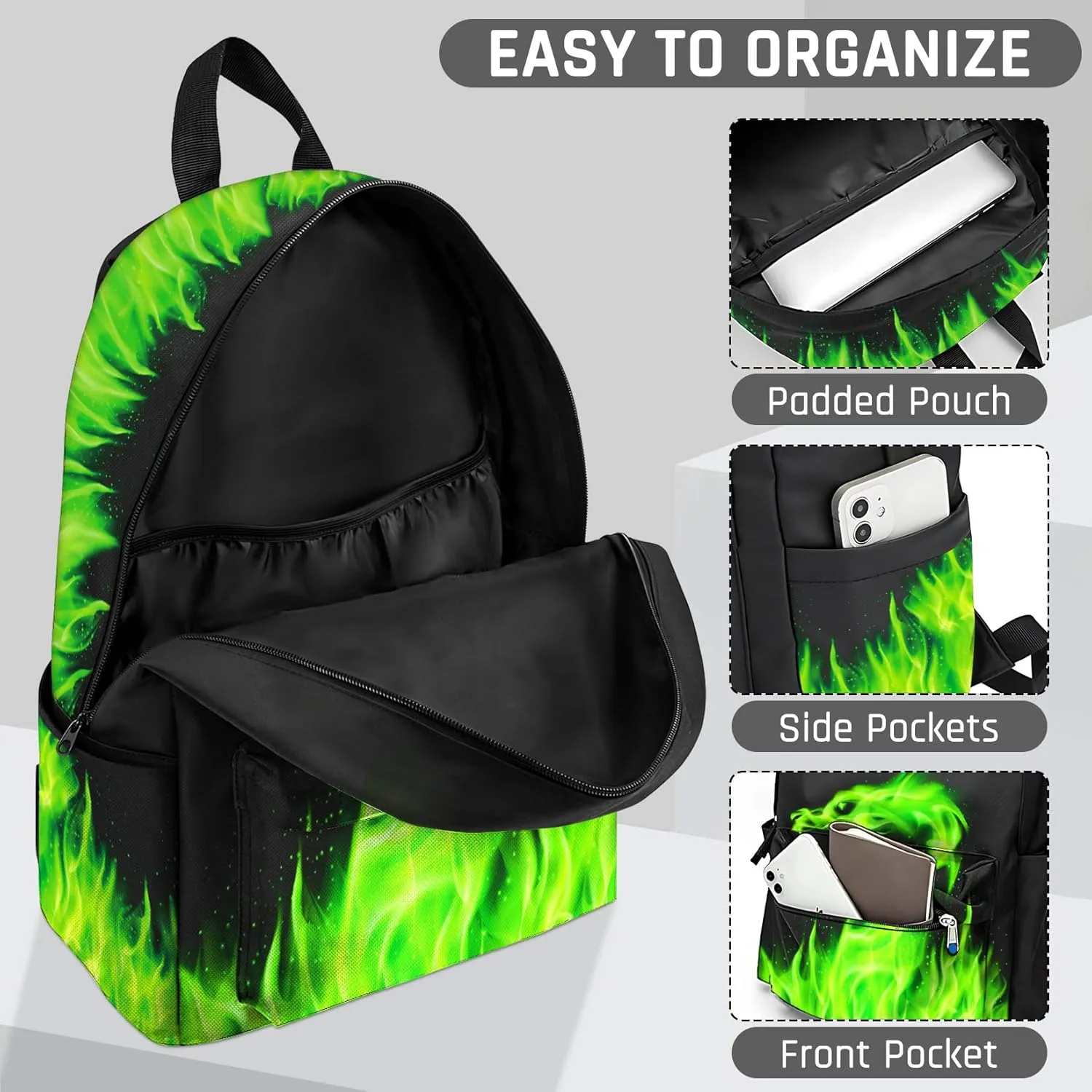 Kids Backpack for Boys，Cool Boys Backpack for Children Elementary Middle School Students，Lightweight School Bookbag for Travel and Daily Use