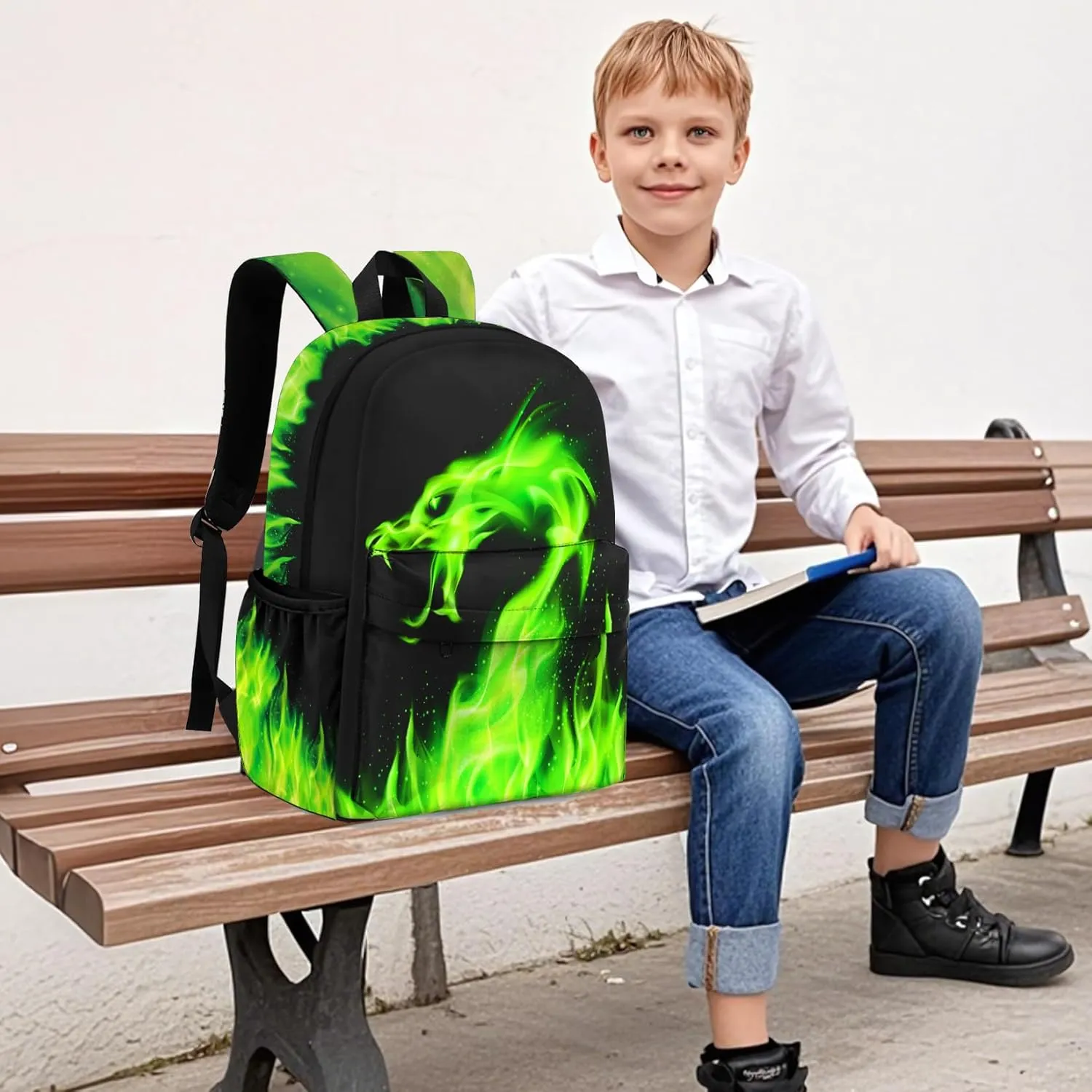 Kids Backpack for Boys，Cool Boys Backpack for Children Elementary Middle School Students，Lightweight School Bookbag for Travel and Daily Use