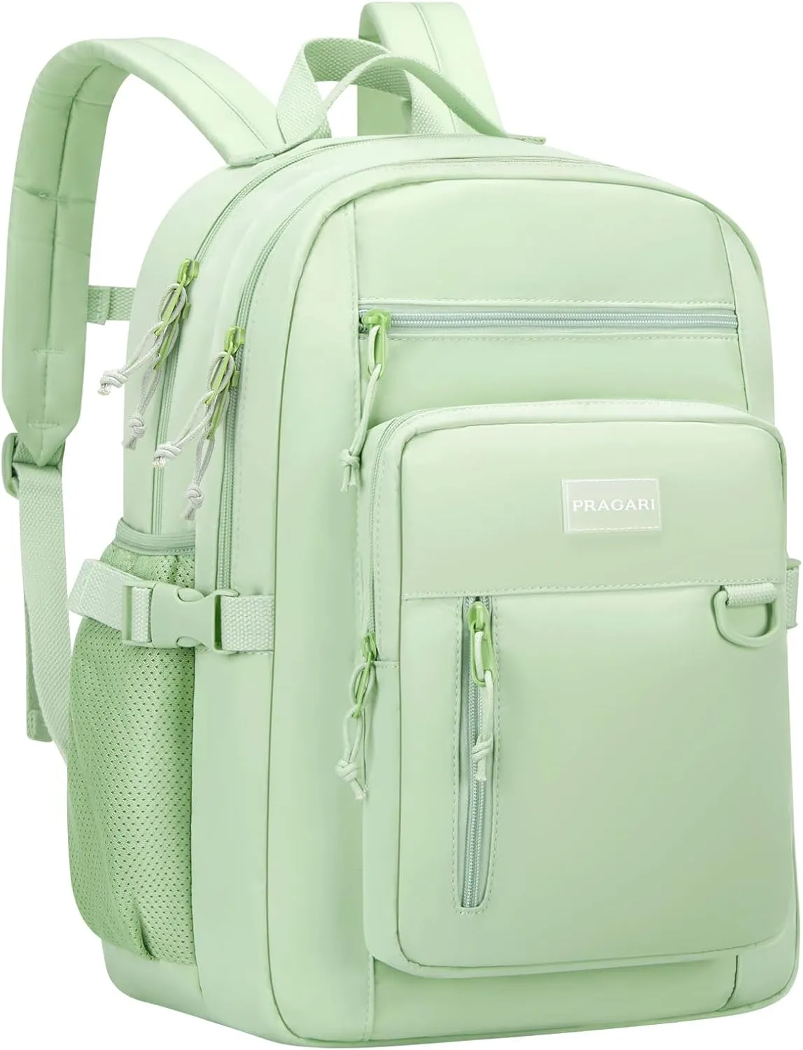 Kids Backpack for School Cute Aesthetic Green Backpack Girls Student Bookbag Women Travel Lightweight Book Bag