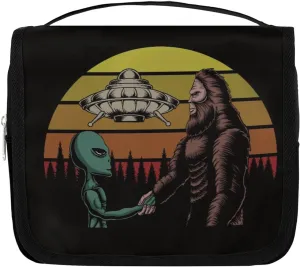 Kids Hanging Toiletry Bag Bigfoot Theme Waterproof Shaving Cosmetic Bag Makeup Kit for Kids Adult Travel Essential