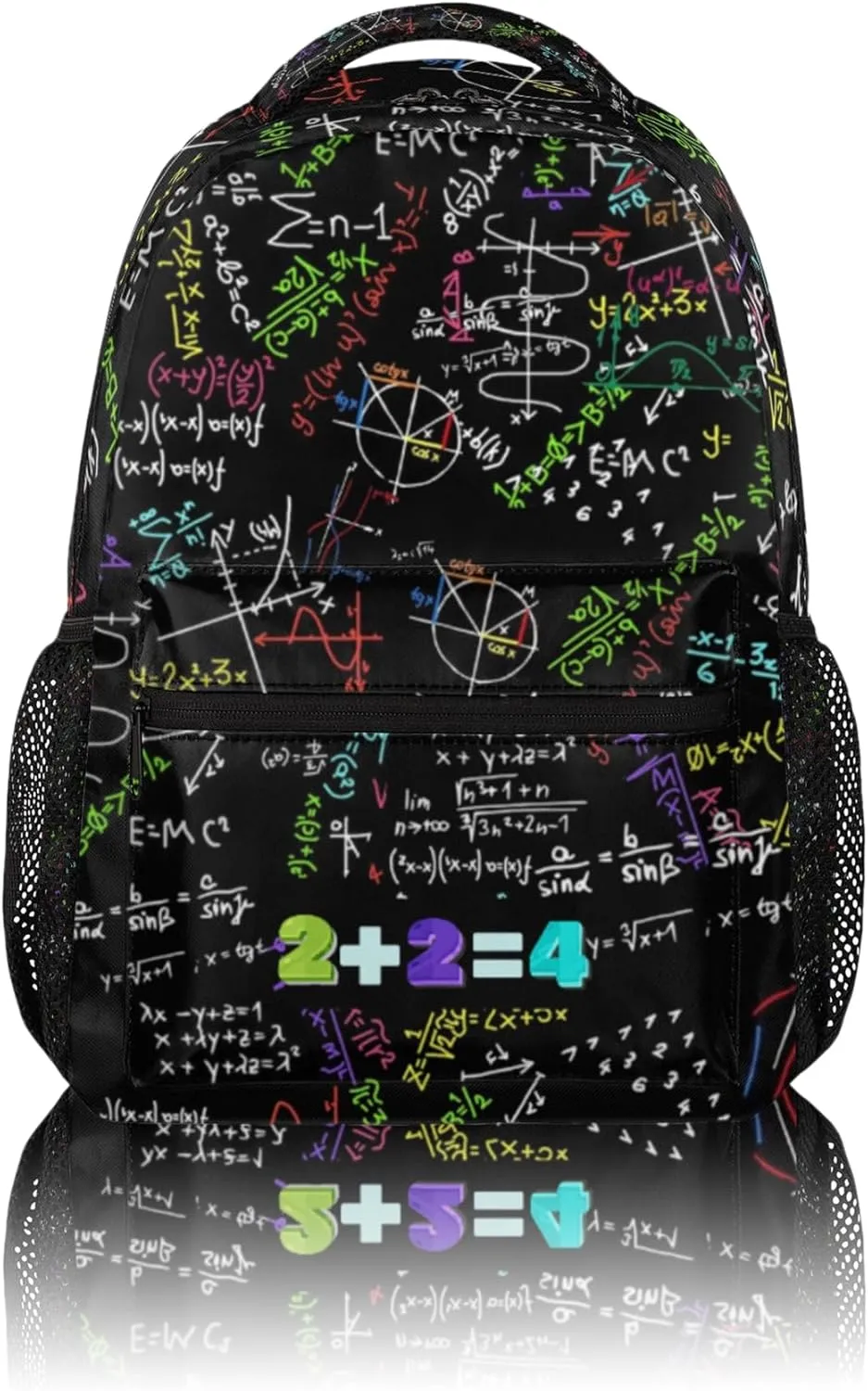 Kids School Backpacking Mathematical Formula Color Backpack for Teens Girls & Boys Middle School Aesthetic Students Bookbag 16 in Cute Lightweight Gym Travel Bag Sports Schoolbag