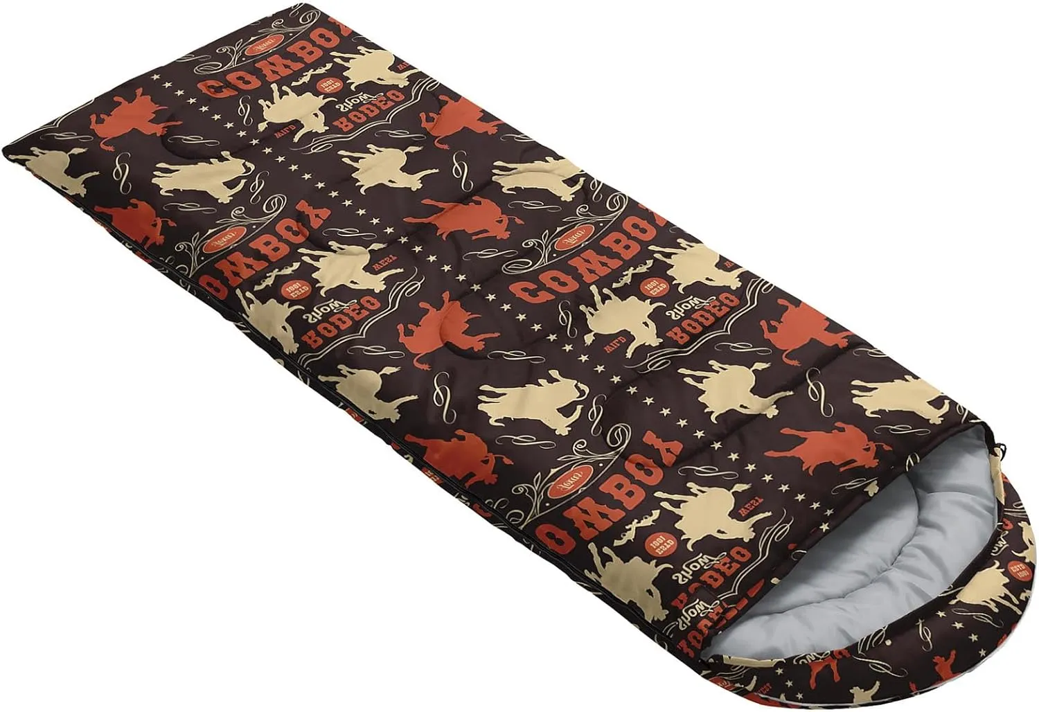 Kids Sleeping Bag for Boys Girls,Blue Ripples Print-Lightweight Warm Portable Outdoor Indoor-Waterproof Cold Weather Resistant Sleeping Bag for Camping Hiking