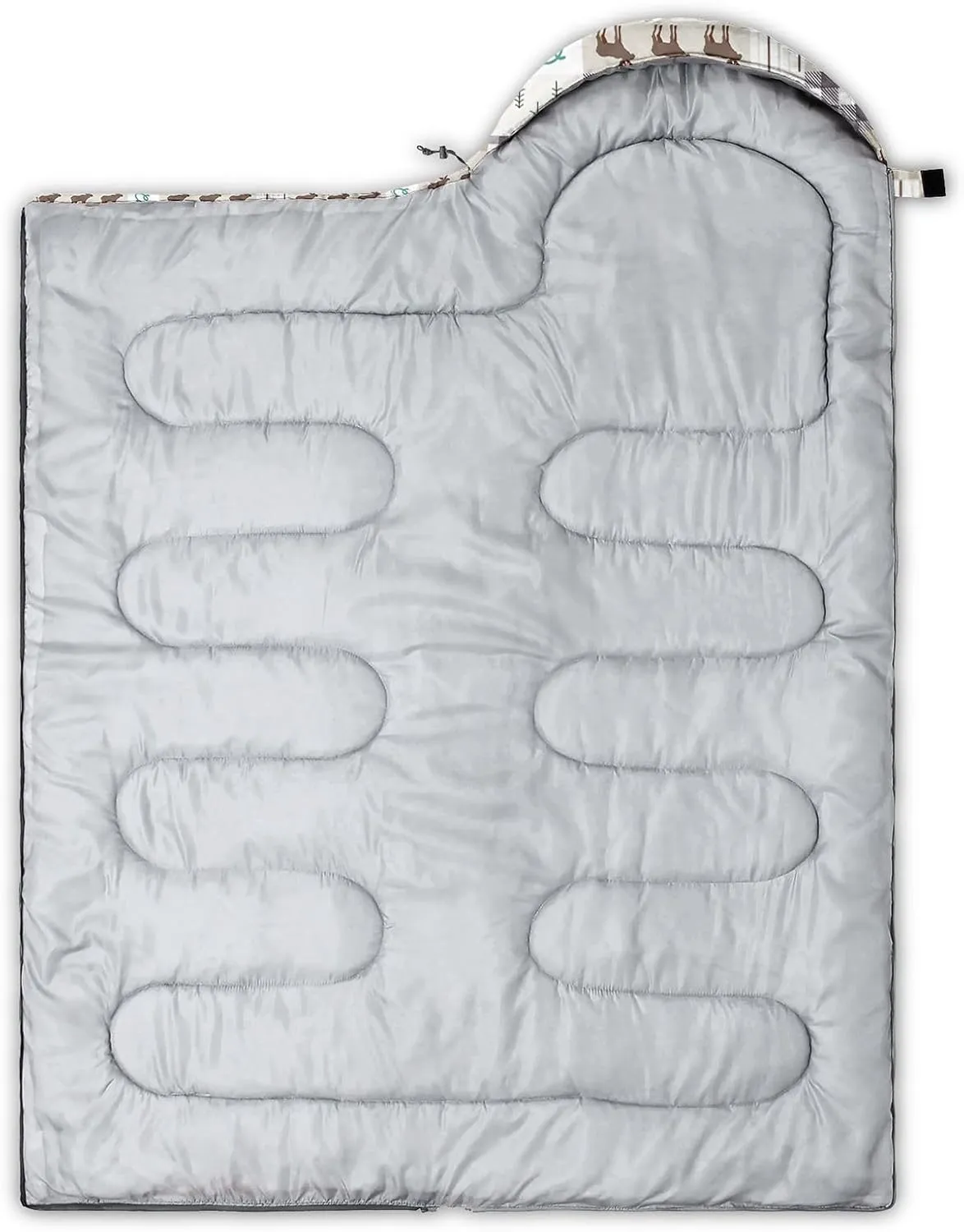Kids Sleeping Bag for Boys Girls,Rocket Moon Print-Lightweight Warm Portable Outdoor Indoor-Waterproof Cold Weather Resistant Sleeping Bag for Camping Hiking