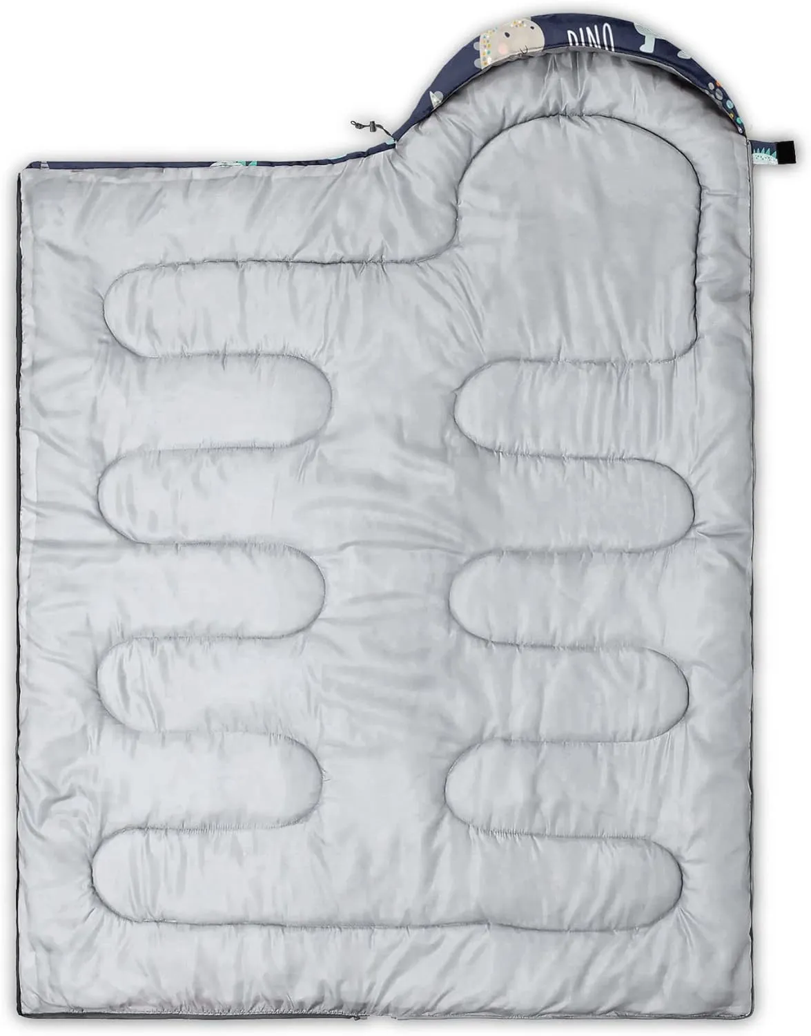 Kids Sleeping Bag for Boys Girls,Rocket Moon Print-Lightweight Warm Portable Outdoor Indoor-Waterproof Cold Weather Resistant Sleeping Bag for Camping Hiking
