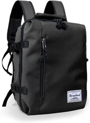 Kids Travel Backpack for Ages 3-6 | Lightweight Suitcase Style Carry-On | 10L Weekender with Tablet Sleeve & Chest Strap | Black