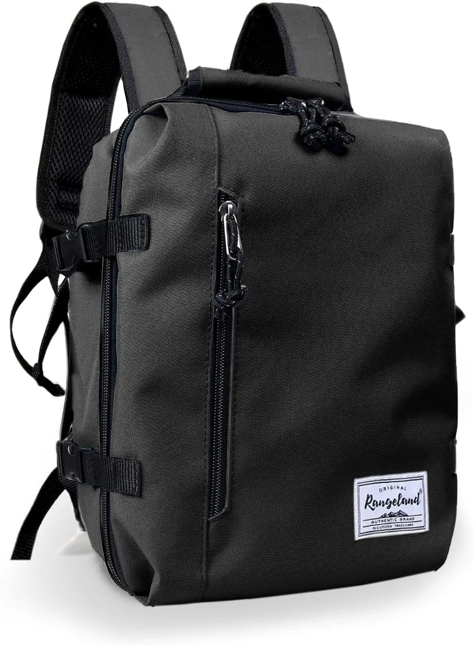 Kids Travel Backpack for Ages 3-6 | Lightweight Suitcase Style Carry-On | 10L Weekender with Tablet Sleeve & Chest Strap | Black