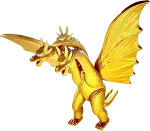 King Ghidorah, 1964 Movie Series Movable Joints King of The Monsters Dinosaur Action Figures, Travel Bag